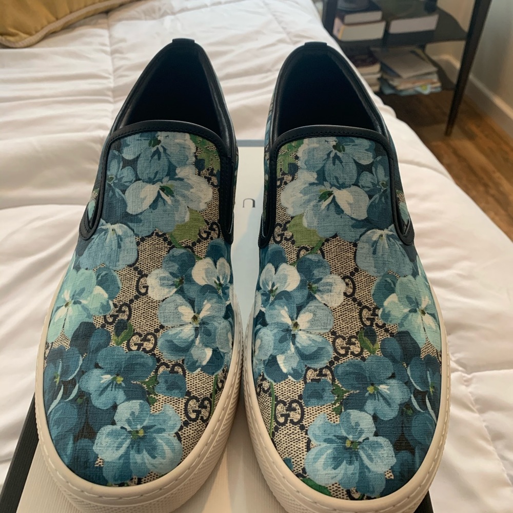Men’s Gucci Bloom Flower Print shoes - Picture 5 of 8